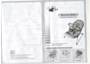 Mode d’emploi Monsieur Bébé BR90001B Balancelle bébé