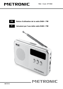 Mode d’emploi Metronic 477250 Radio