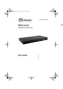 Manual Metronic 441805 Setanta Sports Box Digital Receiver