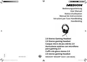 Mode d’emploi Medion Erazer Mage P10 (MD 88640) Headset