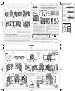 Εγχειρίδιο Mattel CKB78 Barbie Rock n Royals Transforming Stage