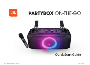 Manual JBL PartyBox On-The-Go Altifalante