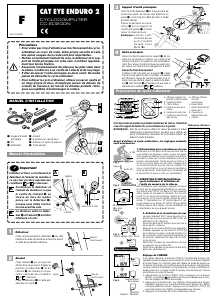 Mode d’emploi Cateye CC-ED200 Enduro 2 Compteur vélo