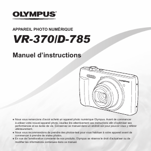 Mode d’emploi Olympus D-785 Appareil photo numérique