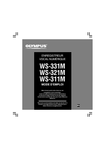 Mode d’emploi Olympus WS-321M Enregistreur numérique