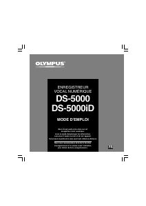 Mode d’emploi Olympus DS-5000iD Enregistreur numérique
