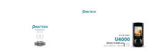 Mode d’emploi Pantech U4000 Téléphone portable