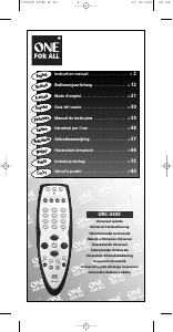 Manual One For All URC 3445 Remote Control