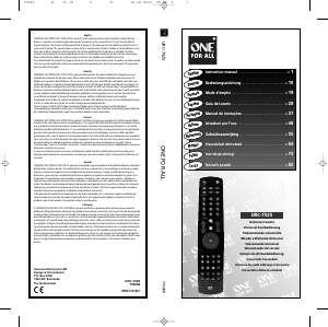 Manual One For All URC 7525 Remote Control