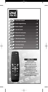 Manual One For All URC 7721 Remote Control