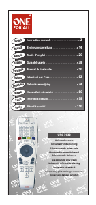 Manual One For All URC 7930 Remote Control