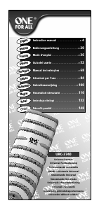 Manual de uso One For All URC 3740 Control remoto