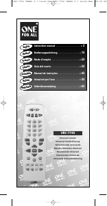 Manual de uso One For All URC 7740 Control remoto