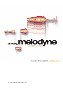 Mode d’emploi Celemony Melodyne Studio 3.2