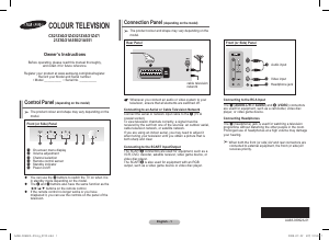 Manual Samsung CS-21A551MU Television