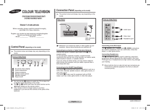 Bruksanvisning Samsung CS-21Z43ZGQ TV