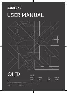 Manual Samsung QE43Q64TASXXN LED Television