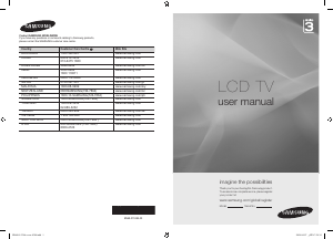 Manual Samsung LA32A330J1 LCD Television
