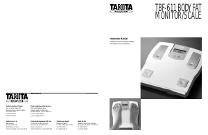 Handleiding Tanita TBF611 Weegschaal