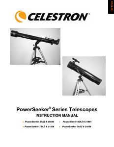 Handleiding Celestron PowerSeeker 70AZ Telescoop