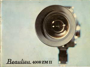 Manual Beaulieu 4008 ZM II Camcorder