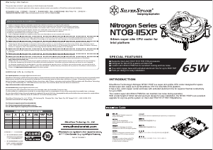 Mode d’emploi SilverStone NT08-115XP Refroidisseur de CPU