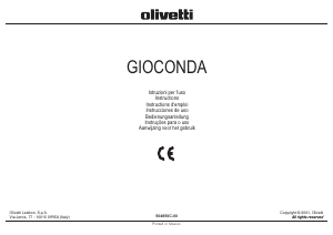 Manuale Olivetti Gioconda Calcolatrice