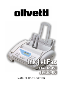 Mode d’emploi Olivetti Jet-Lab 490 Télécopieur