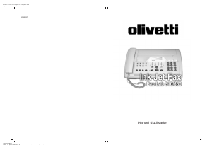 Mode d’emploi Olivetti Fax-Lab 310 Télécopieur