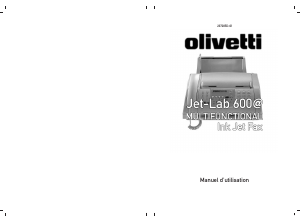 Mode d’emploi Olivetti Jet-Lab 600@ Télécopieur