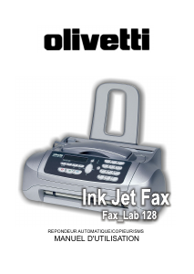 Mode d’emploi Olivetti Fax-Lab 128 Télécopieur