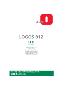 Manual Olivetti Logos 912 Calculadora de impressão
