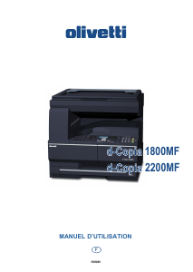Mode d’emploi Olivetti d-COPIA 2200MF Imprimante multifonction