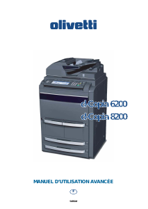 Mode d’emploi Olivetti d-COPIA 8200 Imprimante multifonction