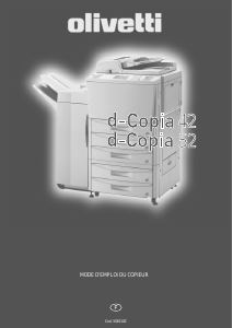 Mode d’emploi Olivetti d-COPIA 42 Imprimante multifonction
