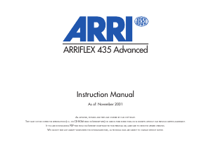 Manual ARRI ARRIFLEX 435 Advanced Camcorder