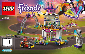 Handleiding Lego set 41352 Friends De grote racedag