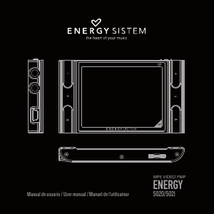 Mode d’emploi Energy Sistem 5020 Lecteur Mp3