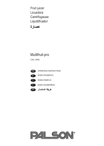 Manual de uso Palson 30561 Multiruit Pro Licuadora
