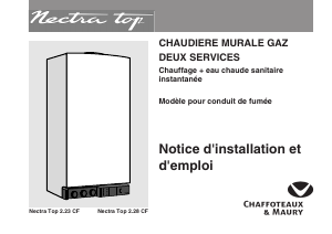 Mode d’emploi Chaffoteaux & Maury Nectra Top 2.23 CF Chaudière chauffage central
