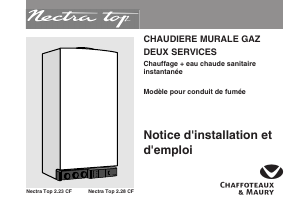 Mode d’emploi Chaffoteaux & Maury Nectra Top 2.28 CF Chaudière chauffage central