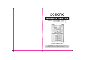 Mode d’emploi Oceanic OCEA4D388SM Réfrigérateur combiné