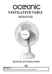 Mode d’emploi Oceanic OCEAVT23 Ventilateur