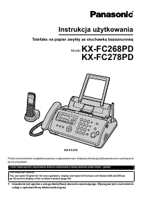Instrukcja Panasonic KX-FC278PD Faks