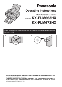 Manual Panasonic KX-FLM663HX Fax Machine