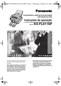 Manual Panasonic KX-FL611SP Máquina de fax