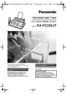 Manuale Panasonic KX-FC225JT Fax