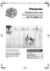 Manuale Panasonic KX-FLB801JT Fax