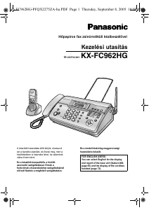 Használati útmutató Panasonic KX-FC962HG Faxgép
