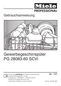 Bedienungsanleitung Miele PG 28083 SCVi XXL Geschirrspüler